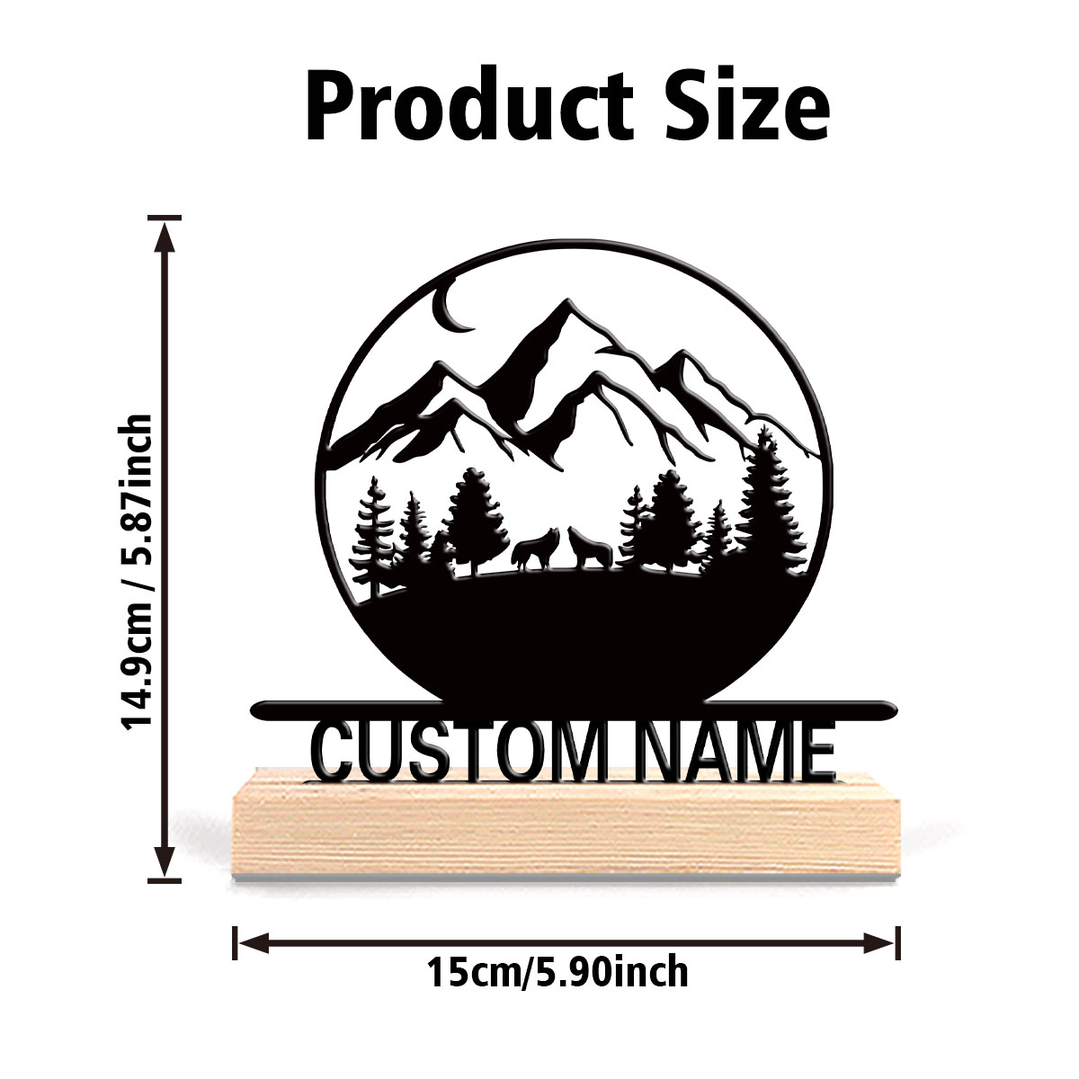 1pc Fun Personalized Custom mo - Baby Nursery Mountain Theme avis et prix