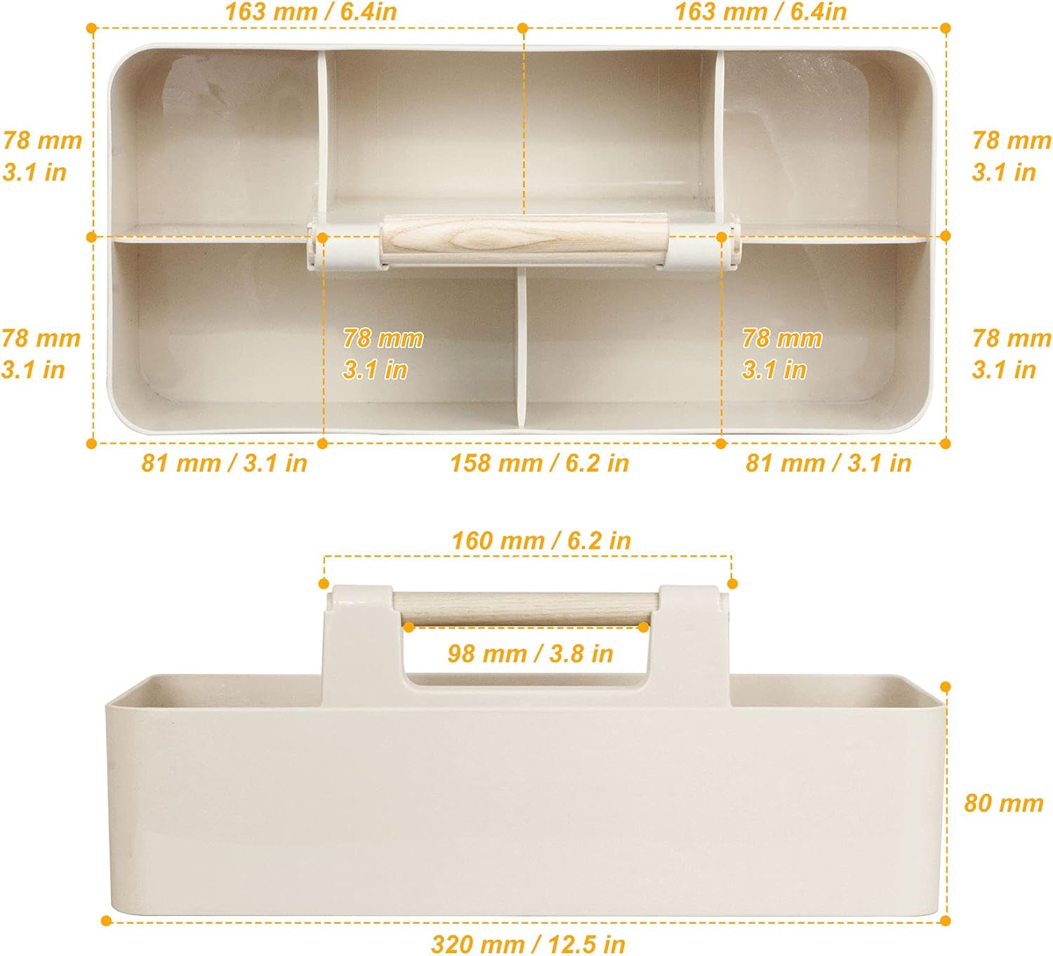 Portable Baby Shower Caddy wit - Baby Nursery Organizer avis et prix