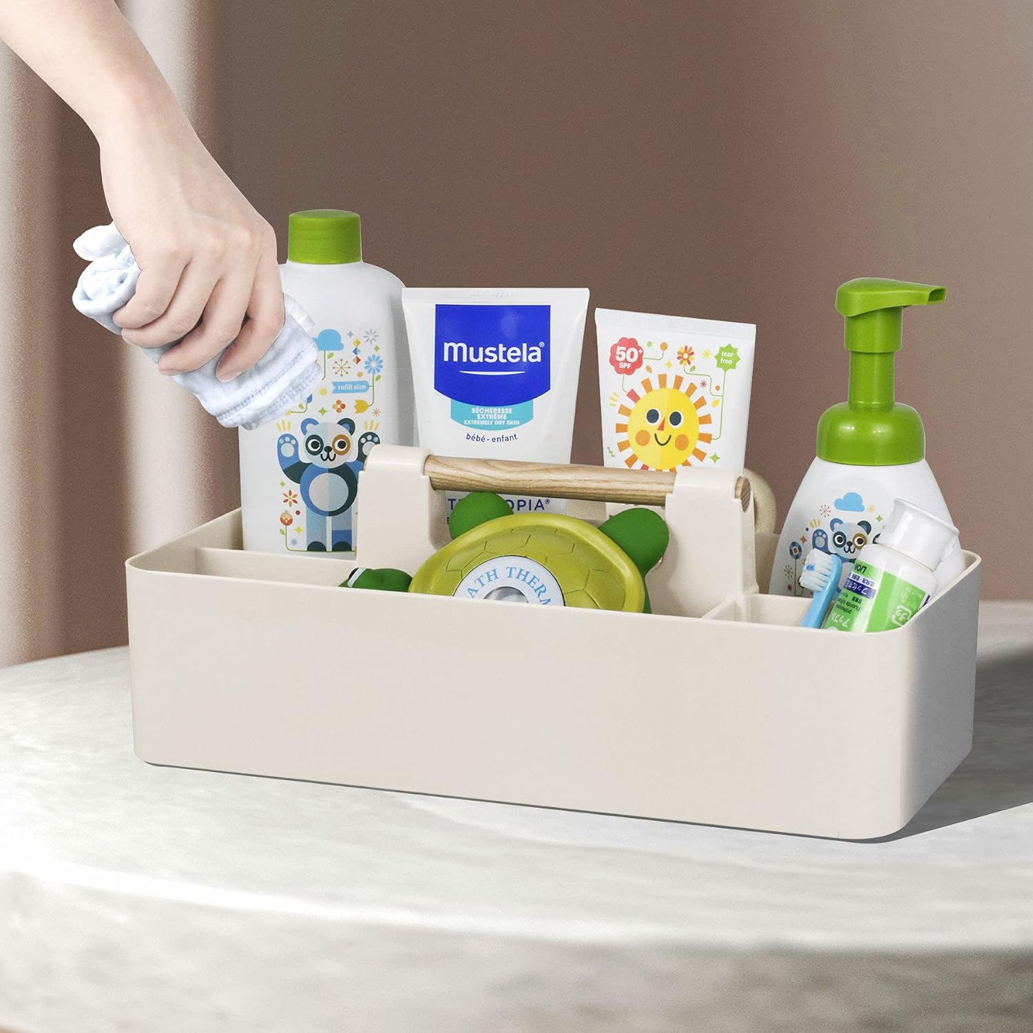 Portable Baby Shower Caddy wit - Baby Nursery Organizer avis et prix