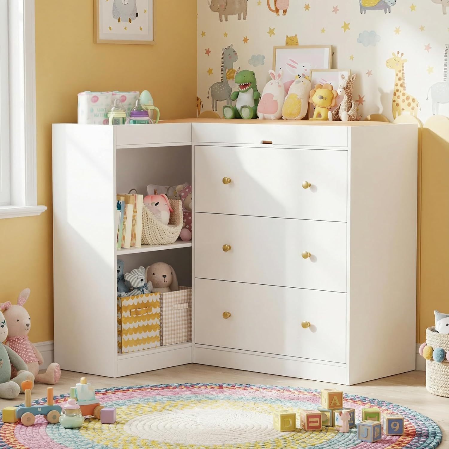 Corner Nursery Changing Table  - Baby Nursery Dresser Changing Table avis et prix