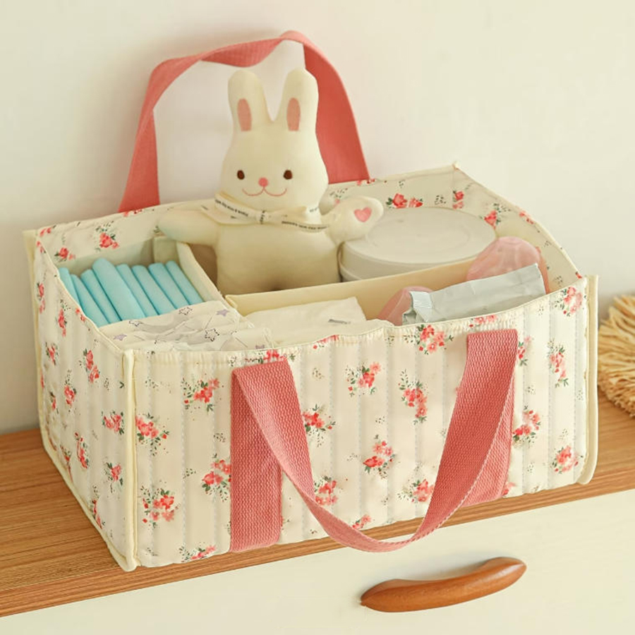 Floral Diaper Caddy Organizer, - Baby Nursery Essentials avis et prix