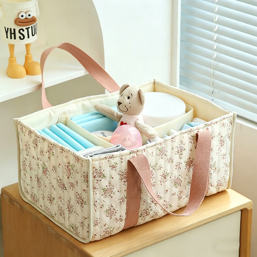 Floral Diaper Caddy Organizer, - Baby Nursery Essentials avis et prix