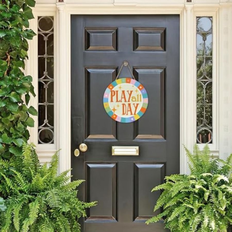 Play All Day Front Door Sign,  - Baby Nursery Home avis et prix