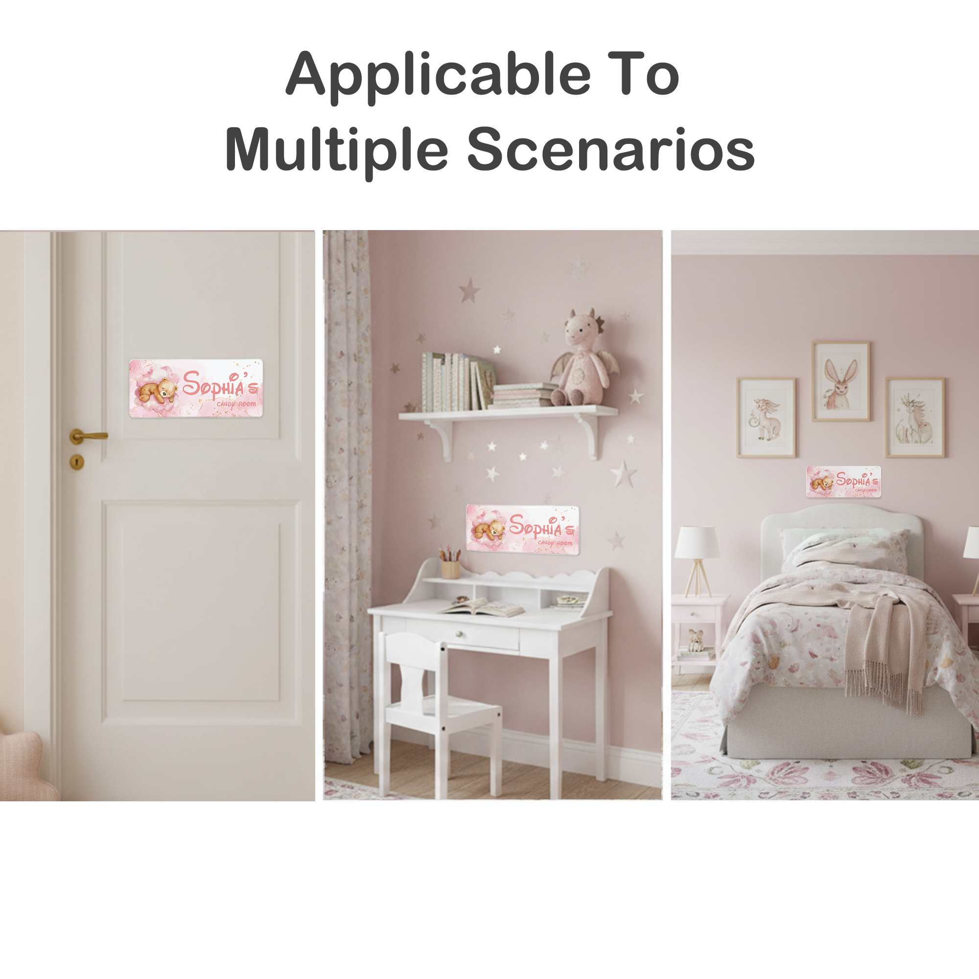 1pc Custom Bear Name/Text Acry - Baby Nursery Home avis et prix