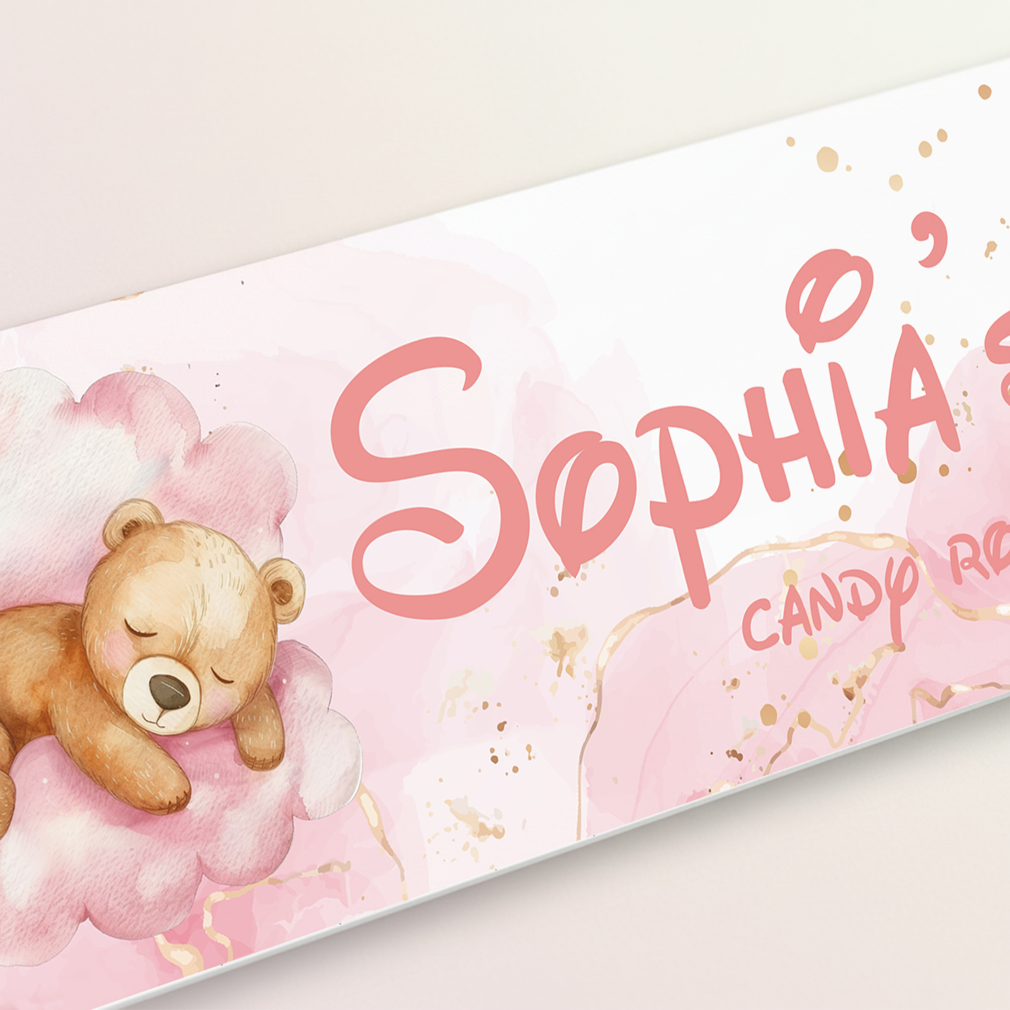 1pc Custom Bear Name/Text Acry - Baby Nursery Home avis et prix