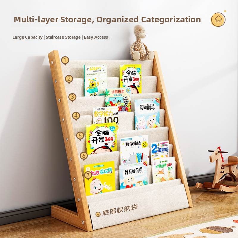  Wood Children's Bookshelf Flo - Baby Bookshelf Small avis et prix