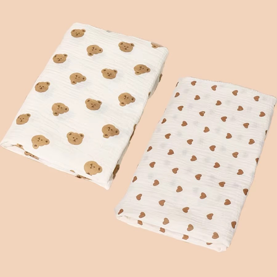 2Pc Cotton Muslin Blankets Bab - Swaddle Blanket Muslin avis et prix