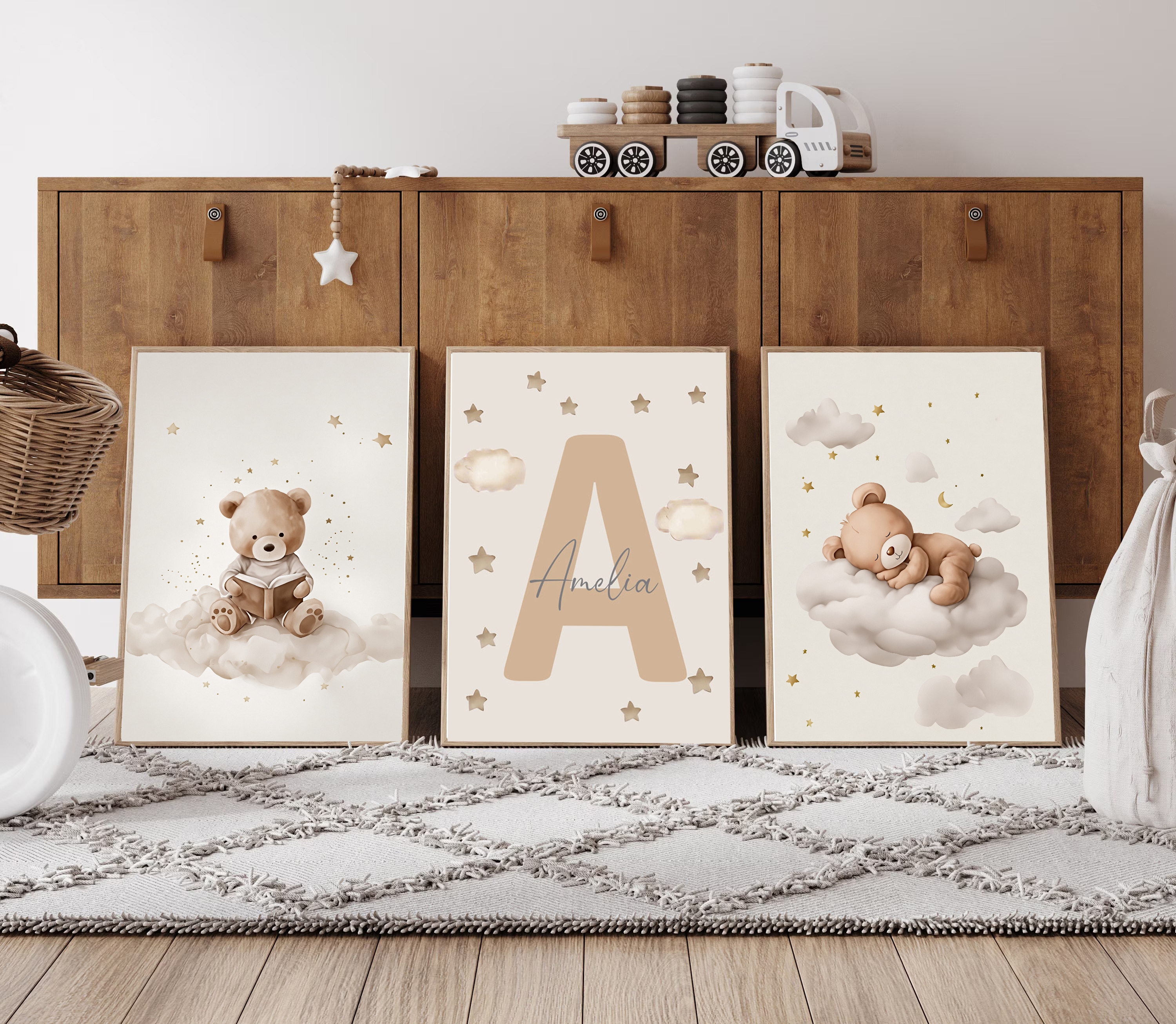 3pcs/set Bohemian Teddy Bear A - Baby Nursery Home avis et prix